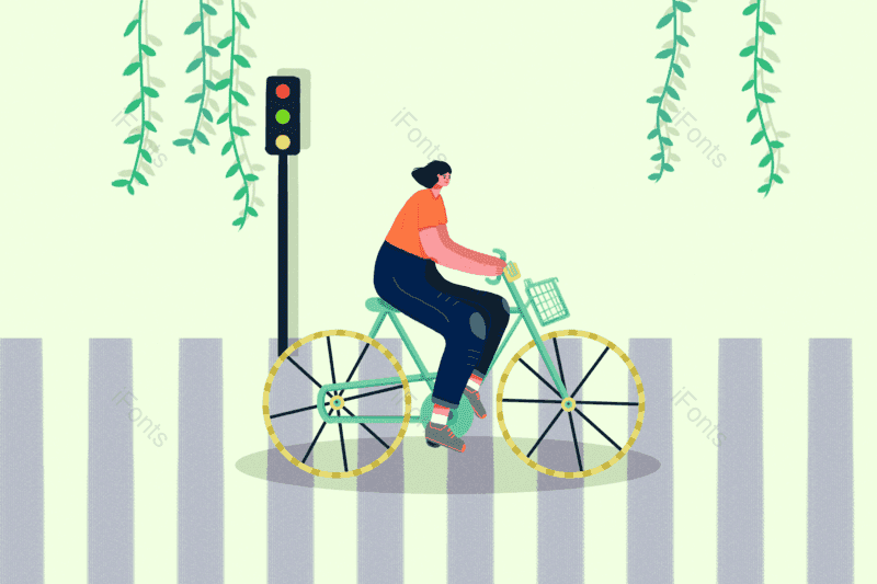 插画图片,春游元素,春季PNG,女孩免抠素材